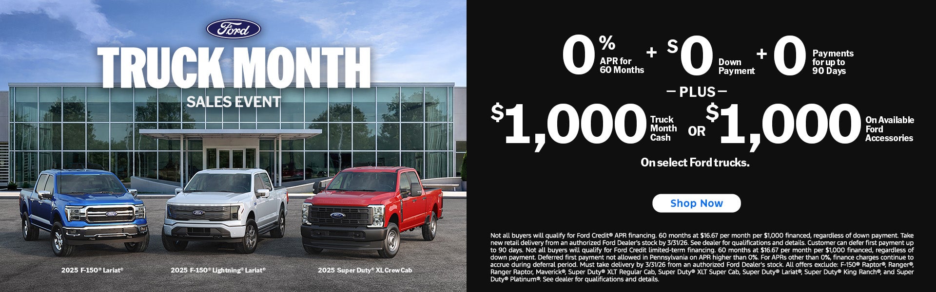 Truck Month Sales Event 