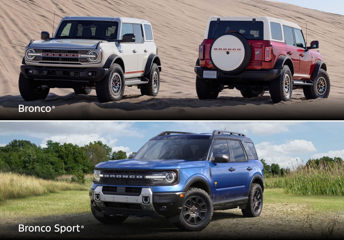 2026 Bronco vs. Bronco Sport Colors, Style & Dimensions for the Exterior