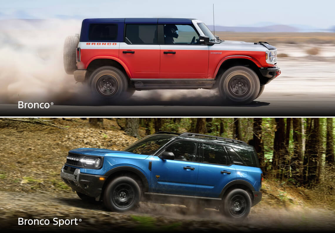 Bronco vs. Bronco Sport MPG, Horsepower & Torque