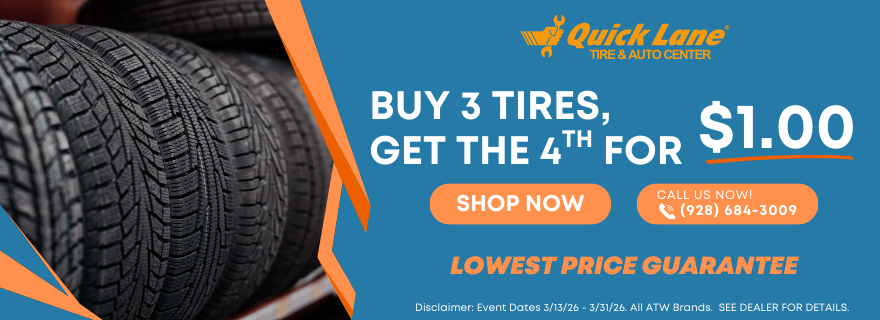 Buy 3 Tires and get 4th for $1.00