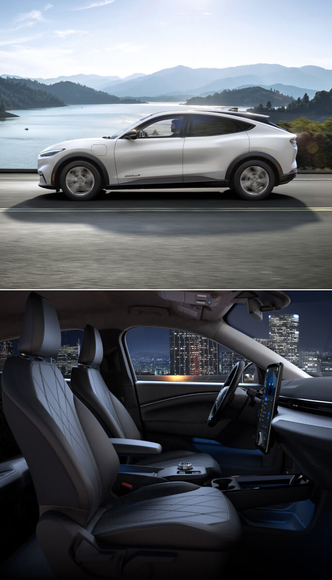 Ford Mustang Mach-E vs. Kia EV6: Dimensions & Interior