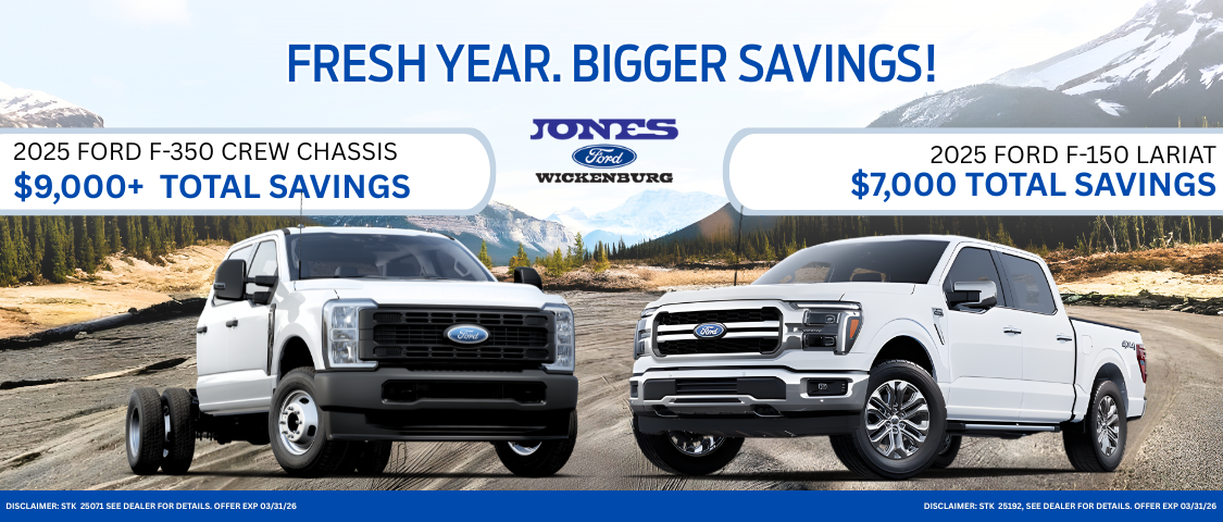 2025 Ford F-350 and F-150